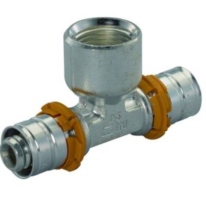 Пресс-тройник MLC 25 x 1/2" ВР x 25 Uponor